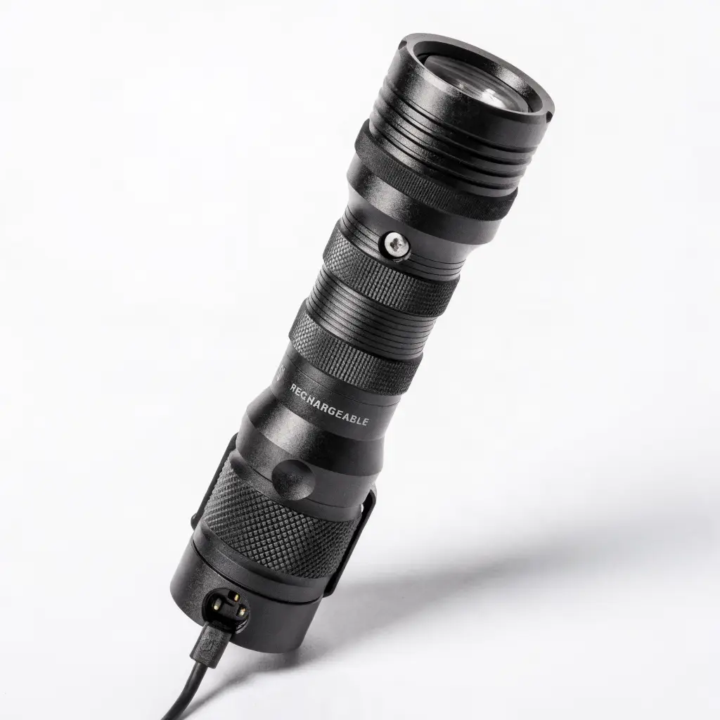 Torche LED Tactique 2000 Lumens — Rechargeable USB